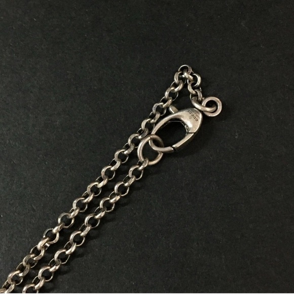 GUCCI Double G Key Motif Arabesque Silver 925 Pendant Necklace - Picture 6 of 8
